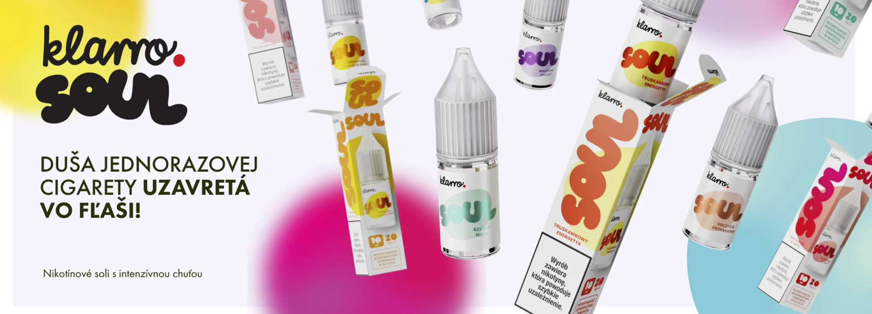 klarro soul -dokonalé e-liquidy s nikotínovou solou